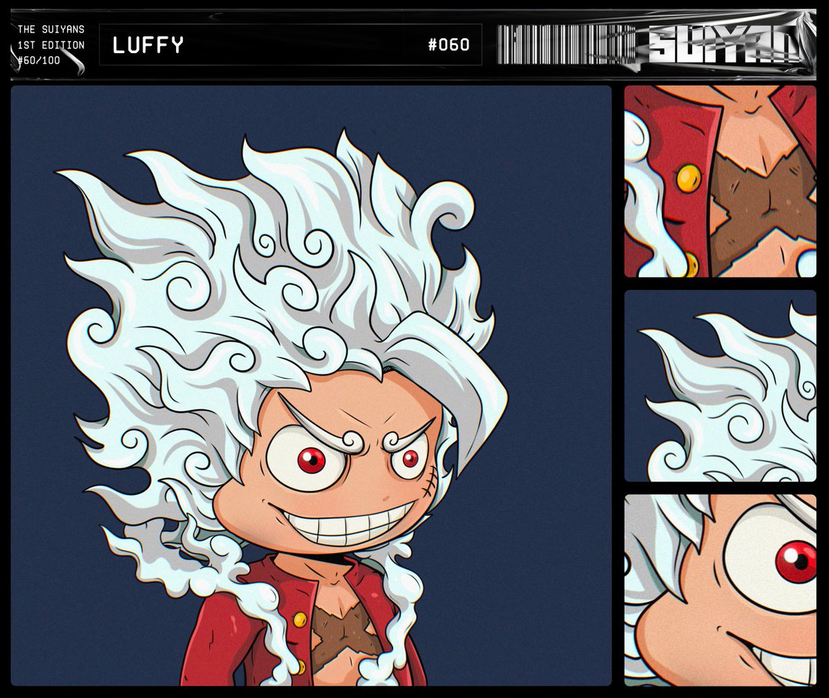 supersuiyan's tweet photo. Meet The Suiyans: Luffy #60/100     

The Sun God: Nika and the future Pirate King.
Suiyan: @gareee__ https://t.co/1TJDW3pwSt