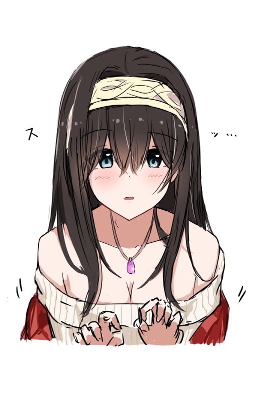 鷺沢文香 「模写_(:3 」∠)_ 」|贅沢文香のイラスト
