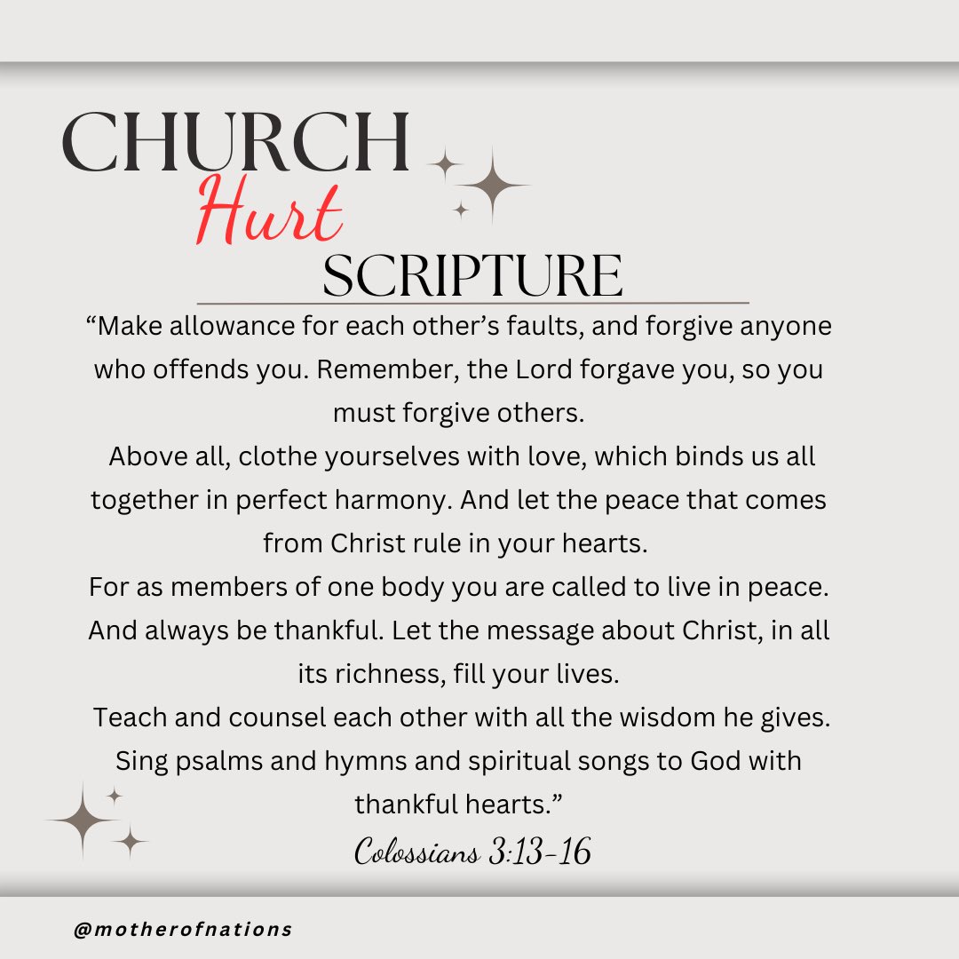 agevmsendoo's tweet photo. What do you know about 
CHURCH HURT❓❓❓

#churchtweets #GospelofToday #SundayThoughts https://t.co/V9swu5llEH