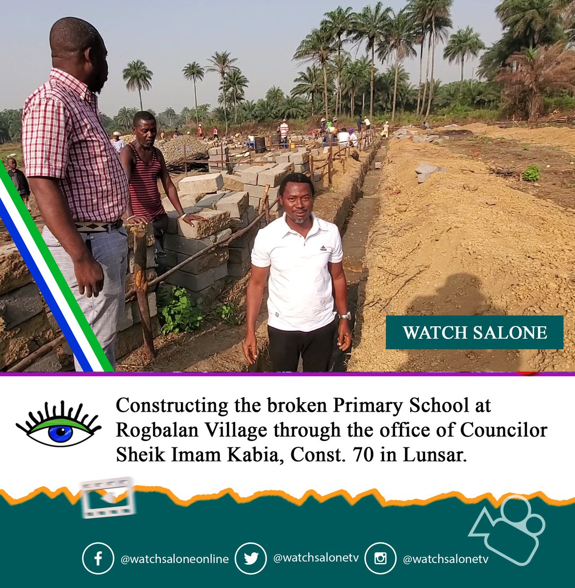 watchsalonetv's tweet photo. Exciting News for Rogbalan Community! 

During the early hours of today, our dedicated Councilor, Sheik Imam Kabia, officially commissioned the rebuilding and construction of a brand-new primary school structure at Rogbalan Village, Lunsar. https://t.co/usFQVr5zAd