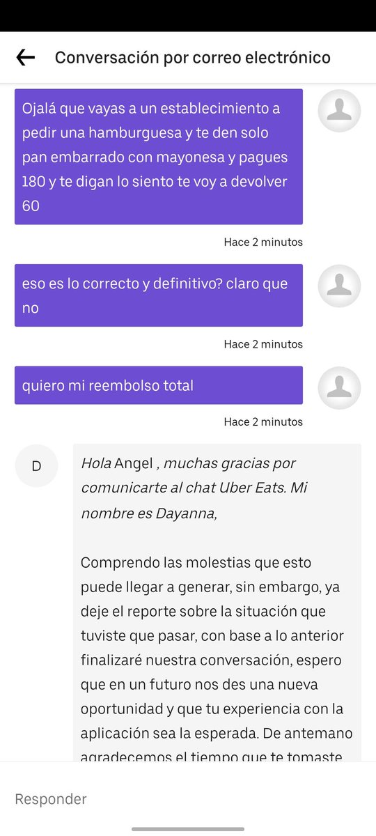 emptytwitch's tweet photo. No te dan posibilidad de hablar con ningún agente. Solamente te cierran el reclamo y te dicen que no pueden hacer nada. Siendo cliente frecuente de la app por AÑOS y encima suscrito a Uber One. Ésto es una experiencia de servicio a cliente de lo más asquerosa. @Uber_MEX @UberEats https://t.co/Cswzp3xgFL