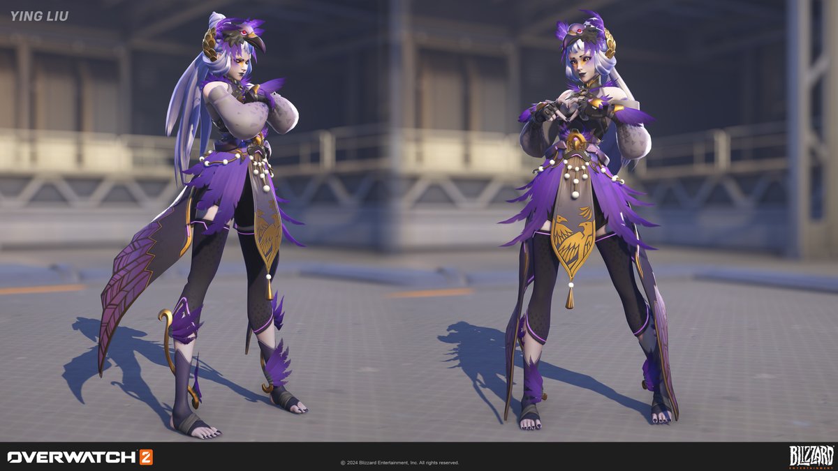 I modeled Yatagarasu Kiriko and her weapons for Overwatch 2! 🐦‍⬛

I worked on the character's highpoly, lowpoly and textures, as well as her kunai weapon and projectiles.

More details/renders in the link below, thanks for checking her out! 💜