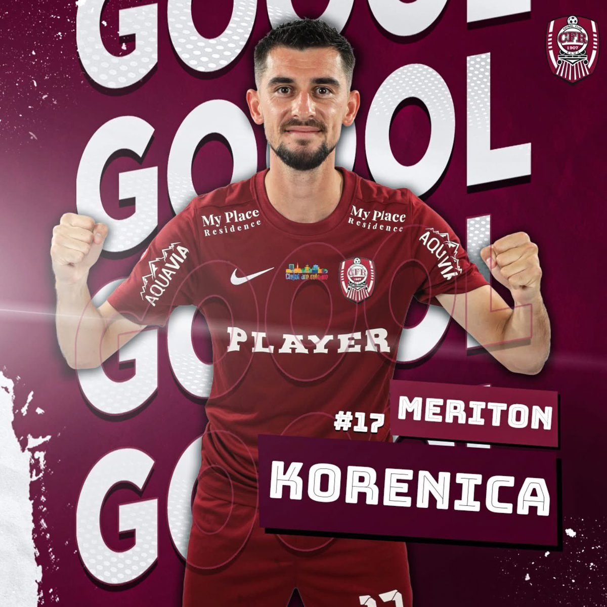 kosovarfootball's tweet image. 🇷🇴 Meriton Korenica scored his third goal this season for CFR #Cluj! 🙌