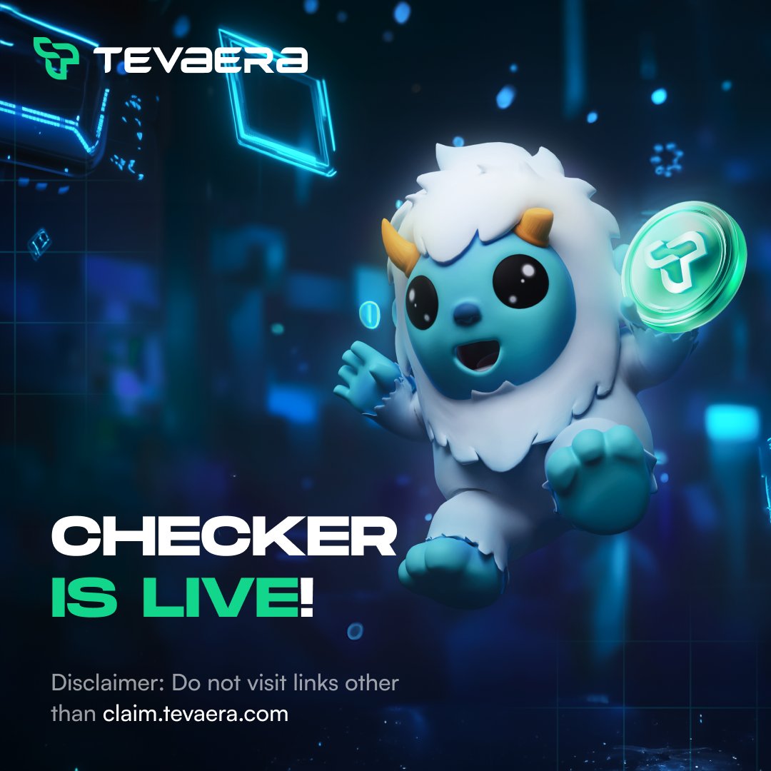 The ticker is $TEVA.  

1. Checker: claim.tevaera.com

2. Tokenomics: docs.tevaera.com

Onwards 🫡