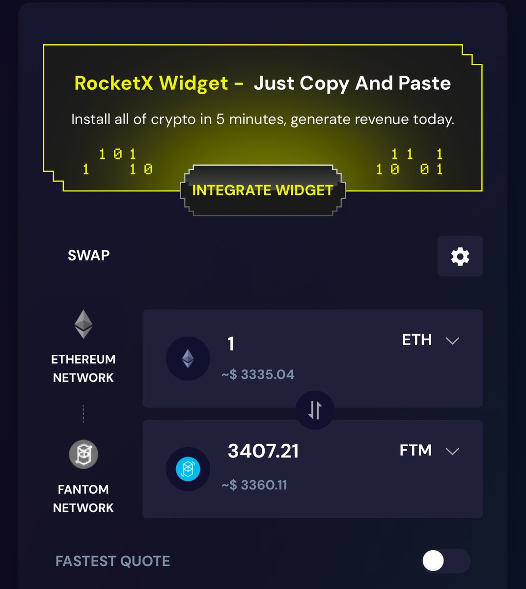 Part 1: Bridging Funds to Sonic 👉Visit @rocketxexchange. 👉Connect your  wallet. 👉Select your current network 👉Choose Fantom as your destination  network and currency to receive. Enter the amount to transfer 👉Confirm.
