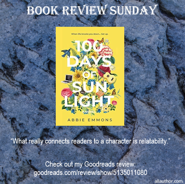 MCRyder0's tweet photo. It's #bookreviewsunday and the book selected is #100DaysofSunlight b #abbieemmons
Check out my review:
https://t.co/4ow0gNTbaI
#authorssupportingauthors
#payingitforward https://t.co/CkTFikgO2Z