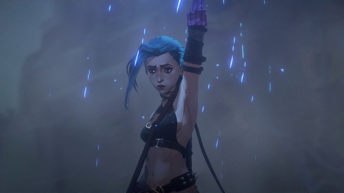PasTPourChien's tweet photo. #Wallpaper 4K - 4  Wallpaper of Jinx for PC from Arcane #Arcane https://t.co/qWWUkhYAu6