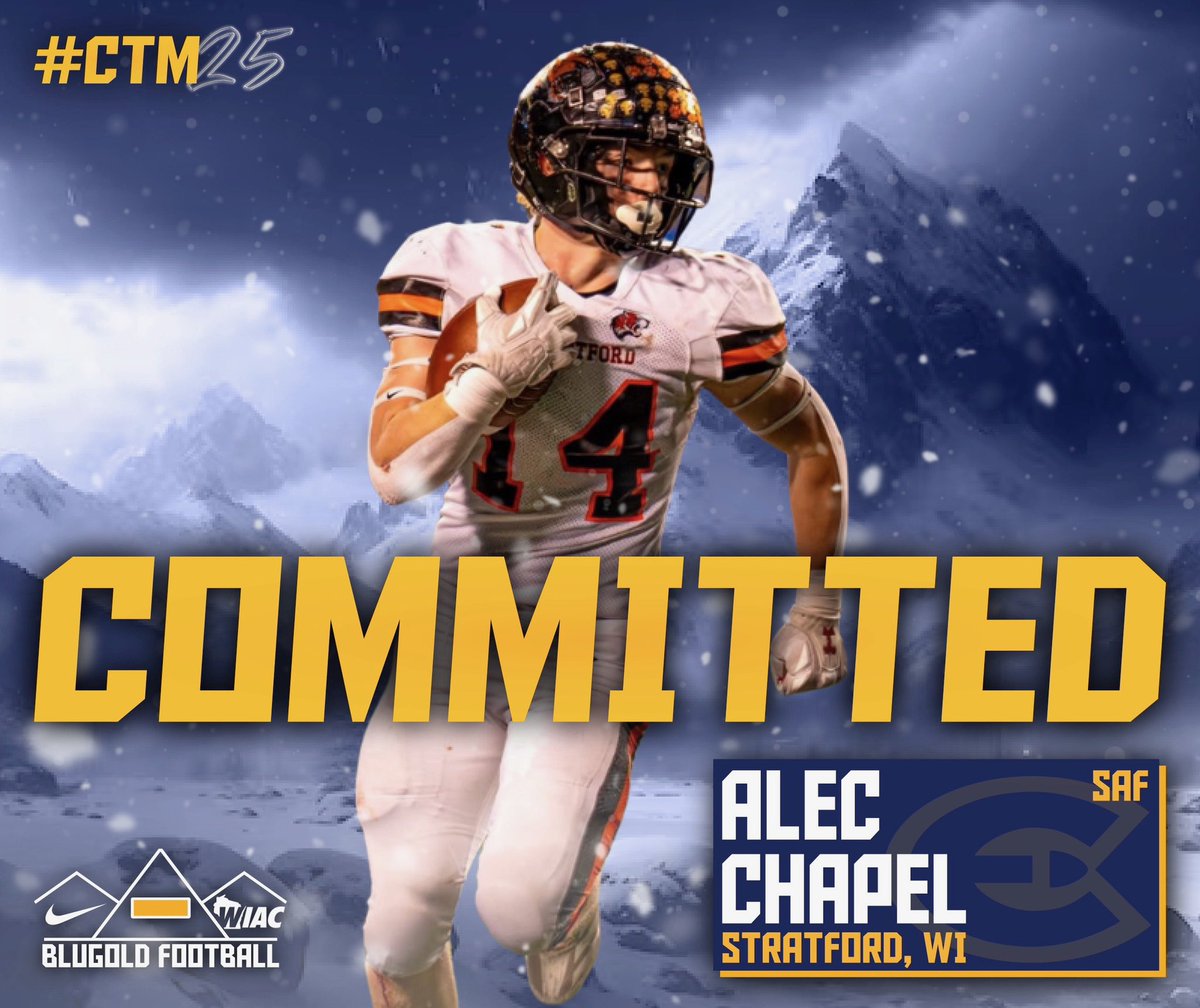 Proud to announce my commitment to <a href="/UWECFootball/">Blugold Football</a>
<a href="/CoachGrayvold/">Brady Grayvold</a> <a href="/CoachE_Blugolds/">Rob Erickson</a>