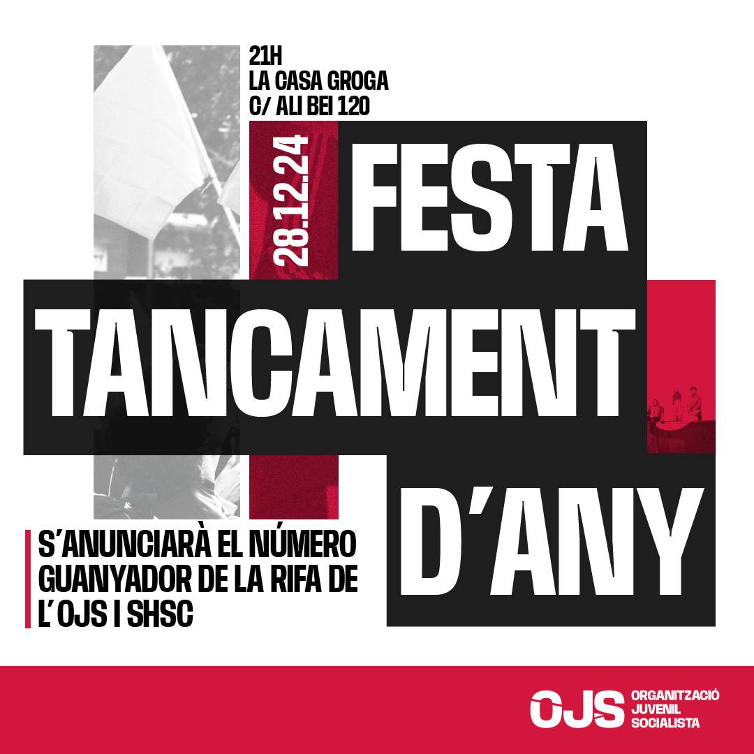 Vine a celebrar el tancament d'any a la Casa Groga!
Després d'un any carregat d'aprenentages enfoquem l'any que comença amb els reptes necessaris.

Aprofitarem per fer el sorteig de la rifa. No us ho perdeu!
