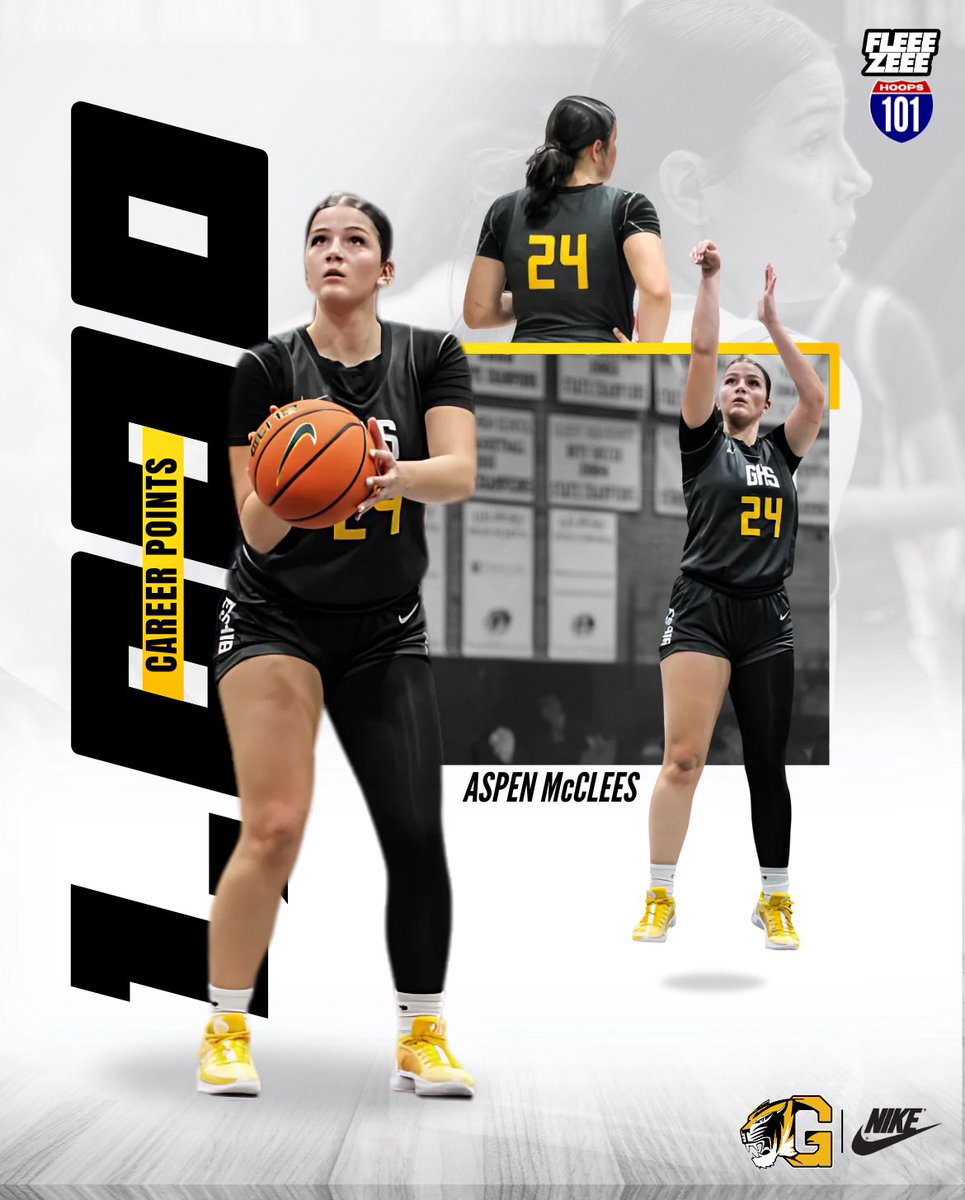 Gilbert Girls’ Basketball (@gilbertgirlsbb) on Twitter photo 1️⃣0️⃣0️⃣0️⃣ 🪣🏀 Huge congrats to <a href="/AspenMcclees/">aspen.mcclees</a> for reaching 1000 career points as a junior! We are so proud of you 💛🐯 1️⃣0️⃣0️⃣0️⃣ 🪣🏀 Huge congrats to <a href="/AspenMcclees/">aspen.mcclees</a> for reaching 1000 career points as a junior! We are so proud of you 💛🐯
