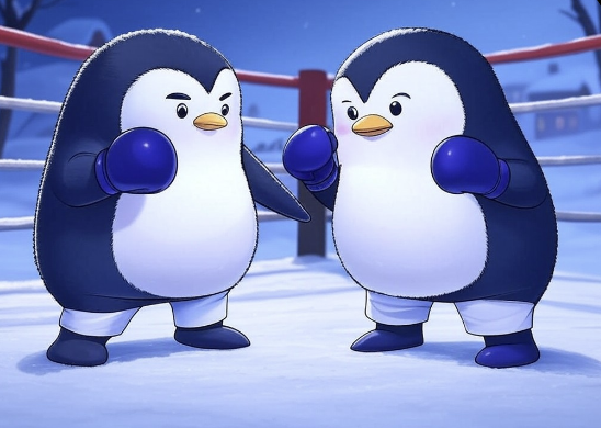 PUDGY PENGUIN BOXING