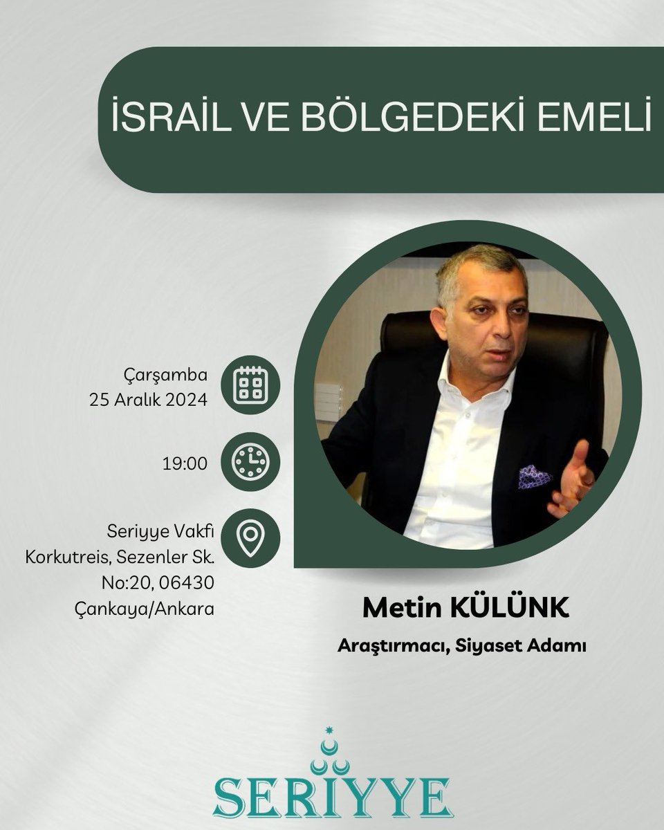 SeriyyeVakfi's tweet photo. METİN KÜLÜNK AĞABEY var ise, kalplere, kalpten çıkan sözler gidecek demektir!
Neticesi mutlaka acı bir reçeteye varacak, şifaya vasıl, bereketli bir sohbet için buyrunuz!
@mkulunk https://t.co/PcEyB8Z0KD