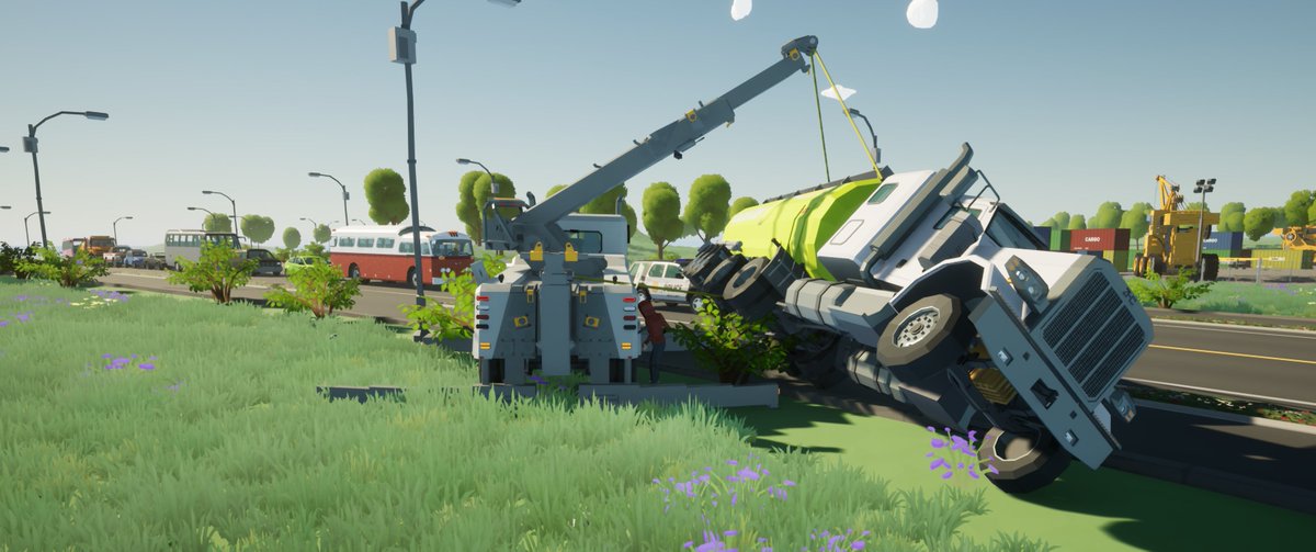 MotorTown 0.7.11 has been released! With it comes the Golima Rotator, Dory Wrecker, PTO and more! Full changelog: store.steampowered.com/news/app/13696…