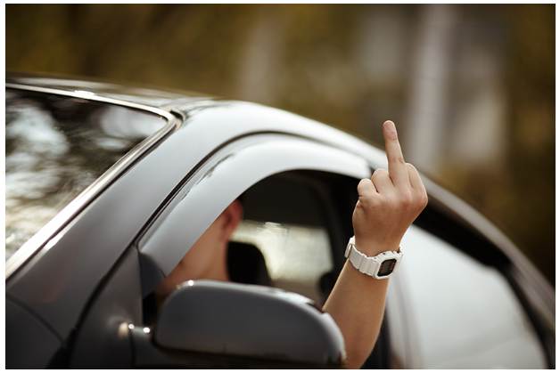 Pundificator's tweet photo. Pedestrians Rarely Give the Finger, by @Pundificator https://t.co/WSQcNxFgno https://t.co/a7BASmxece