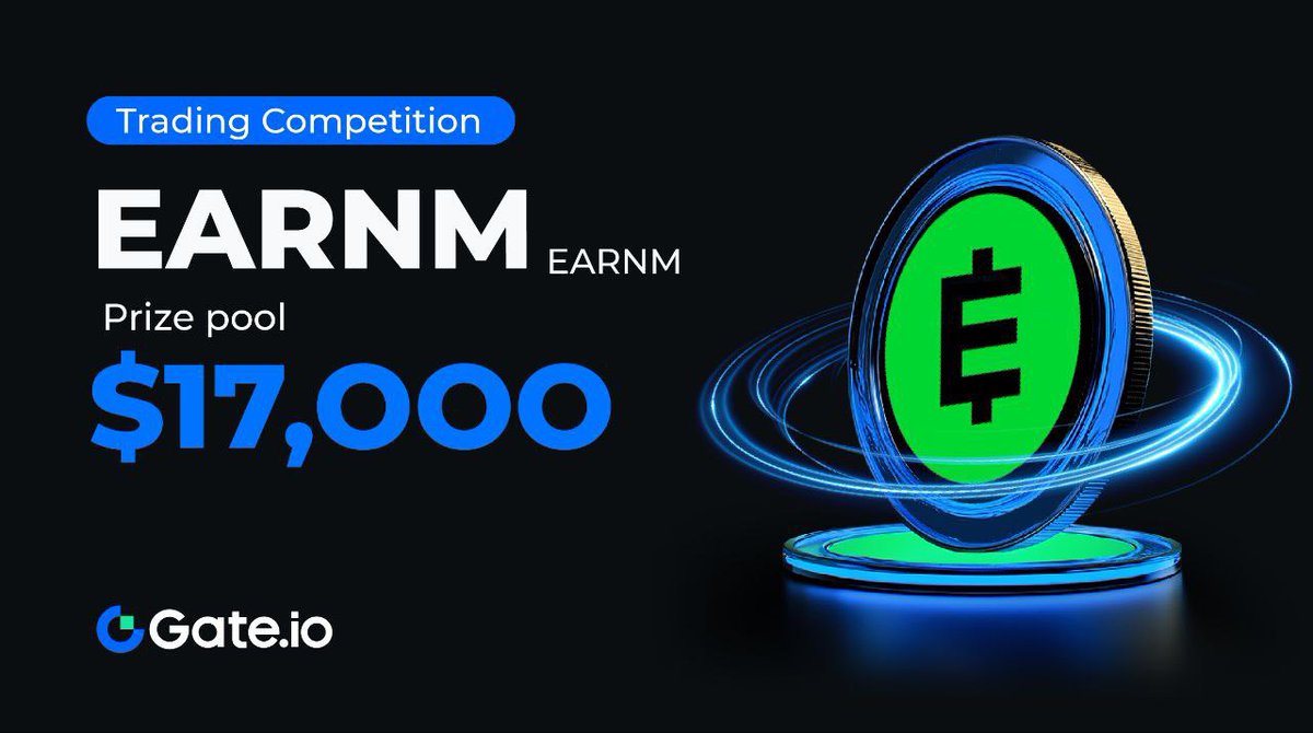 $EARNM Ecosystem (@earnmrewards) on Twitter photo 📣 <a href="/EARNMrewards/">$EARNM Ecosystem</a> ($EARNM) Trading Competition
$17,000 Prize Pool
Register here 👉 gate.io/announcements/… 📣 <a href="/EARNMrewards/">$EARNM Ecosystem</a> ($EARNM) Trading Competition
$17,000 Prize Pool
Register here 👉 gate.io/announcements/…