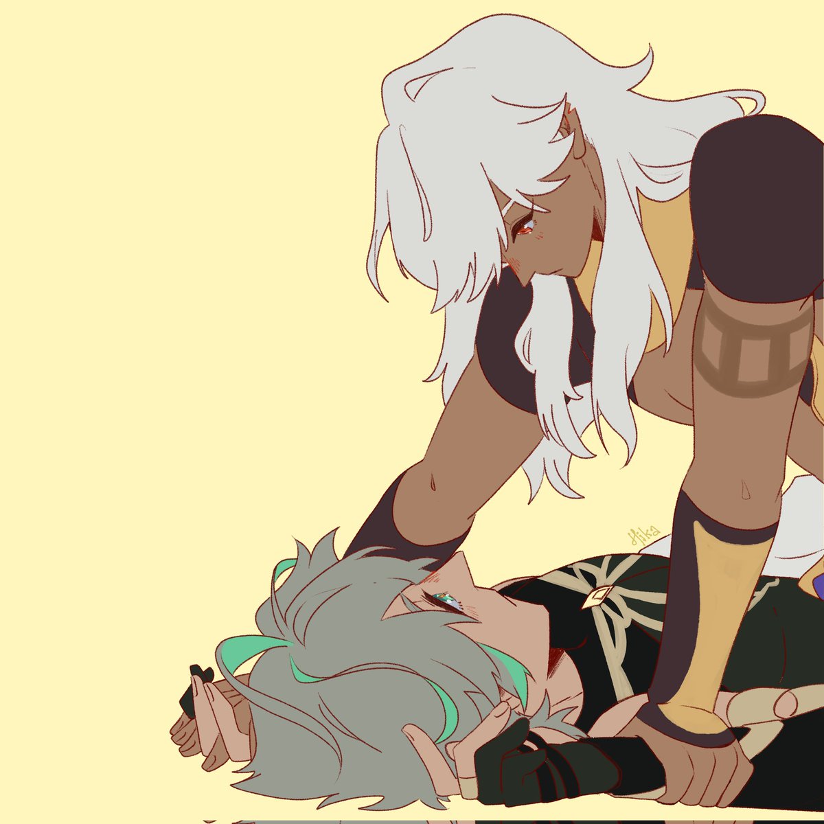 boogypopgremlin's tweet photo. I'm not feeling very good, so I drew #cytham to feel better, and it worked, somewhat.

#cyhaino https://t.co/STFJ9Tot3E