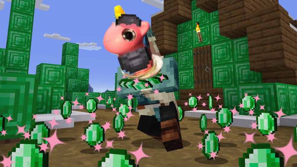 NetheriteDust's tweet image. Emeralds? Nah, I want Unicorn Dust. 🦄✨#UnicornNetheriteDust #Crypto #Minecraft #Memecoin #ToTheMoon #NextBigCoin #GamingCrypto #FunnyMemes