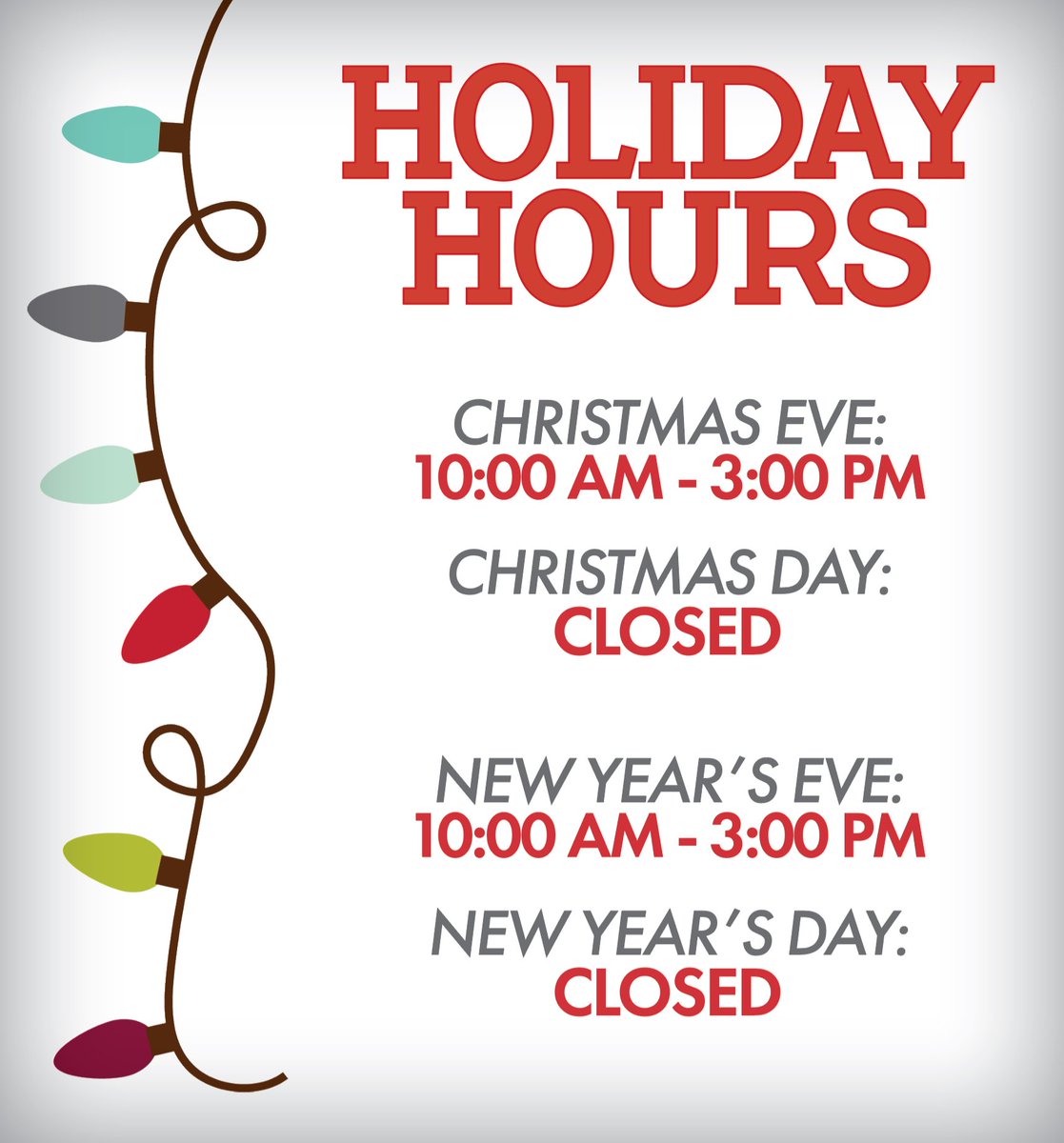 If you find you’re in a pinch for gift ideas, we are open normal hours today and tomorrow and open from 10am-3pm on Christmas Eve 🎄🎁 Happy Holidays!