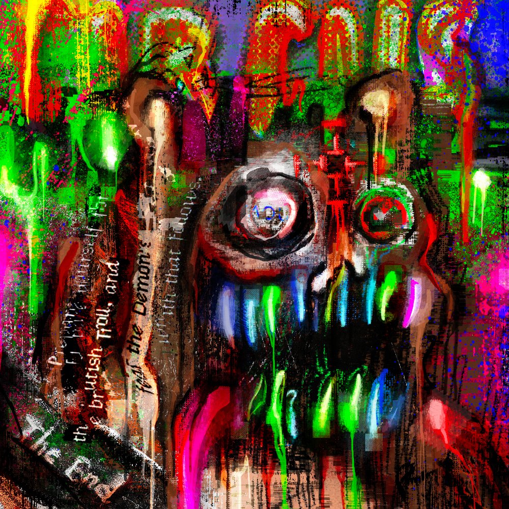 Love this piece from the Bojungles collection, the artist is <a href="/reylarsdam/">RΞY</a> 

$Bobo is indeed a brutal troll and necessarily a bulwark against poor decision-making. His memetic power is fed by chaos and I consider the below a dank depiction of his spirit during a feeding frenzy