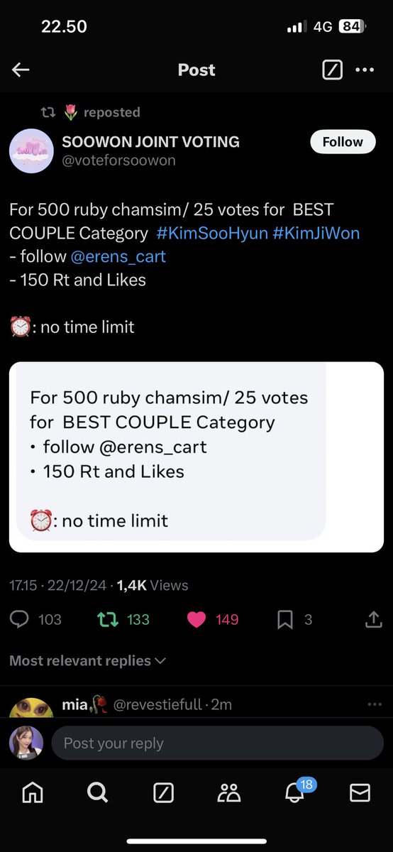 xiaothingker's tweet photo. @voteforsoowon @renssanctuary @erens_cart done https://t.co/3RVutiUrCb