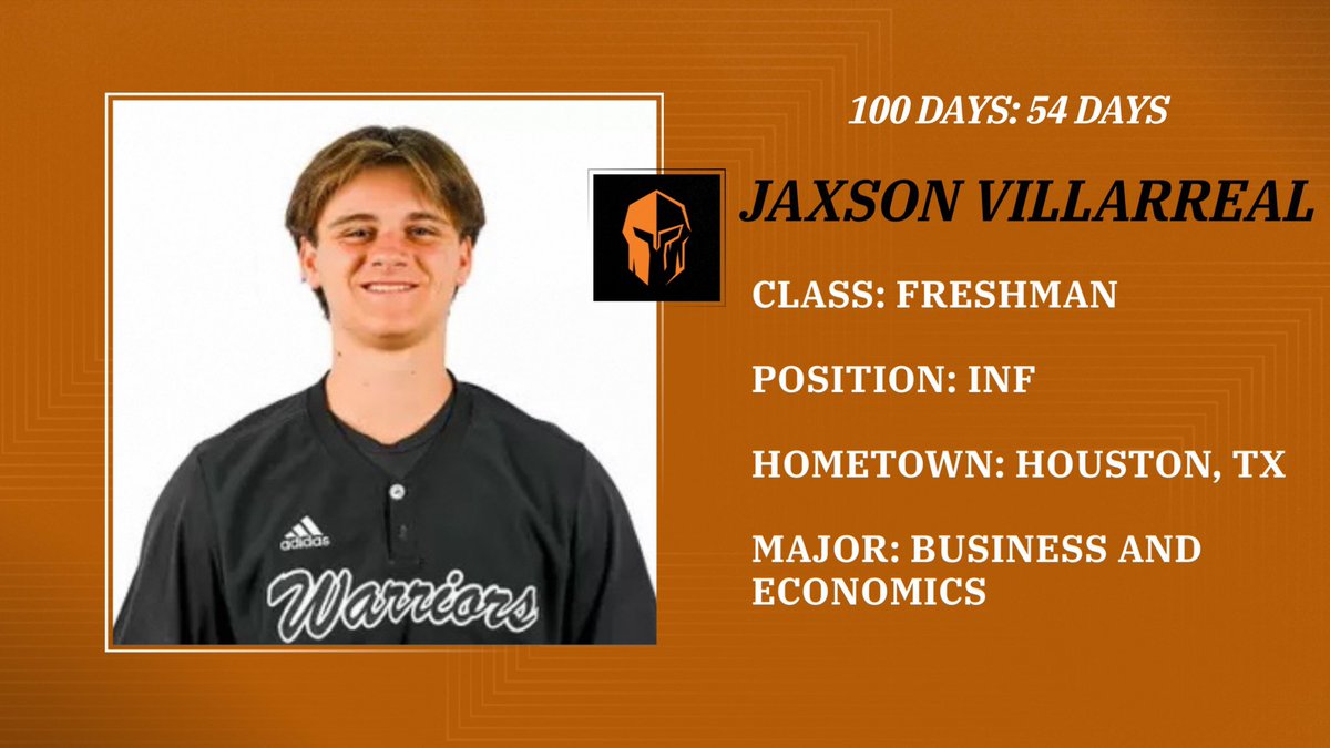 54 days until opening day where we take on Westminster (MO) at home! Today’s shoutout goes out to Jaxson Villarreal #RollDrix #CultureWins