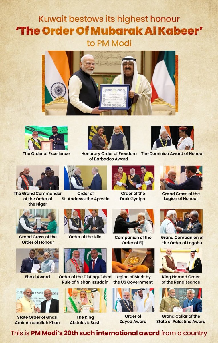 Nirmala_shiv's tweet image. मोदी को दुनिया कर रही सम्मानित🔥

#PMModiji #pmmodilatestspeech #pmmodi3 #pmmodikuwaitvisit #PMModiInKuwait 
#challenge #ChallengeAccepted #challengeyourself