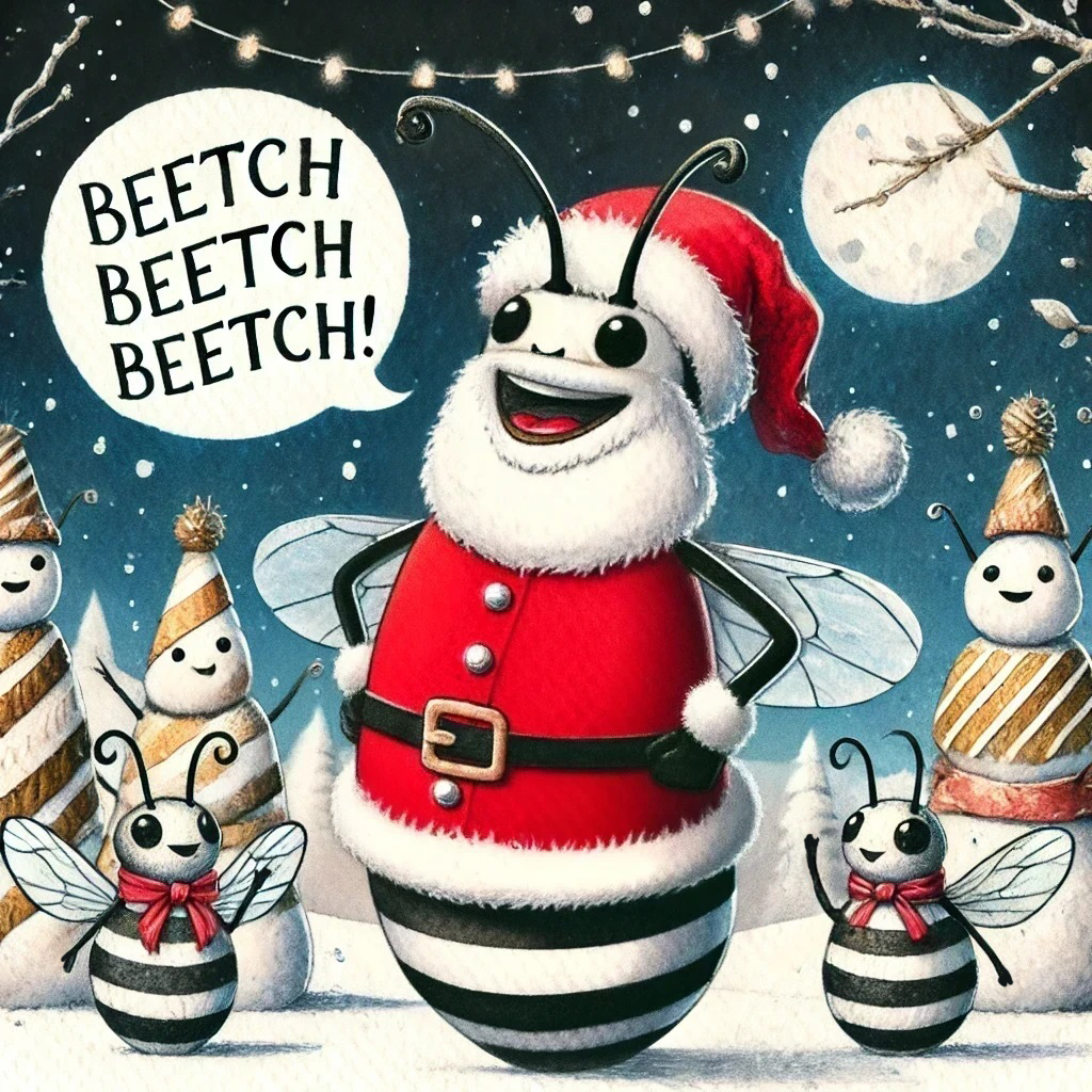 beetchCoin's tweet photo. 🎄It's time to sleigh the BEETCHMAS meme competition!🎅

1. Create a meme that brings together BEETCHEZ and festive holiday magic🐝✨

2. Post it and tag @beetchCoin with hashtag #Beetchmas

3. Only 1 meme per user allowed

Ends on Dec 25th, 14:00 UTC. Winner gets a BEETCH NFT!☃️ https://t.co/uBYrL6Ann1