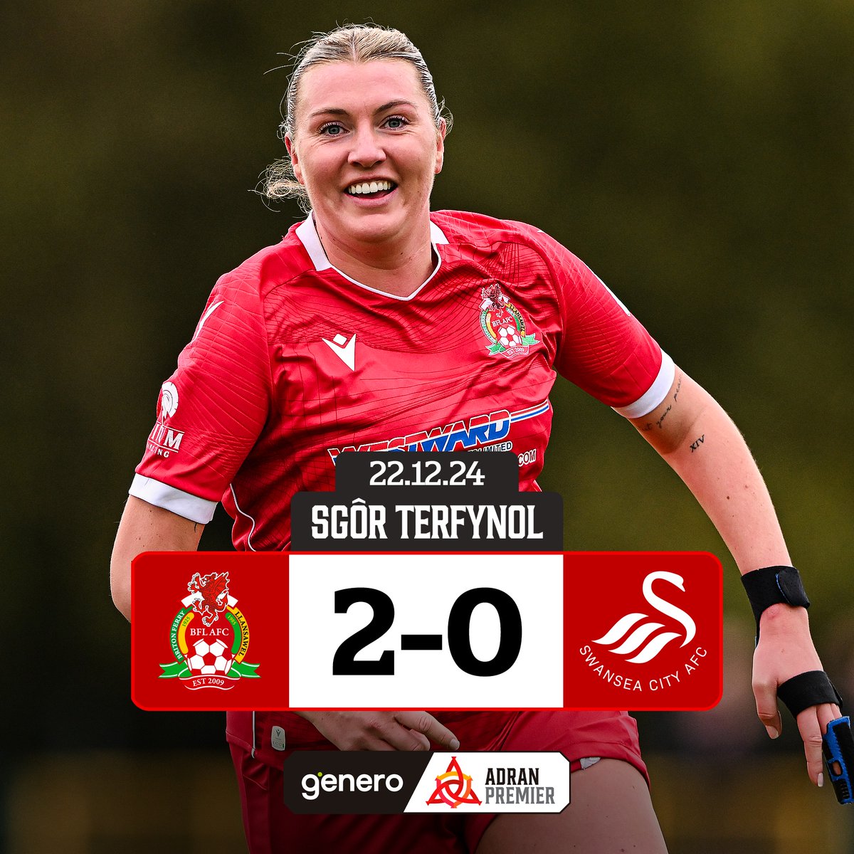 Alison Witts' late goal wraps up an early Christmas present for <a href="/BFLLAFC/">Briton Ferry Llansawel Ladies</a>! 🎁

#GeneroAdranPremier