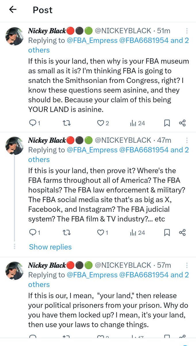 FBA_Empress's tweet image. Now how did my simple comment garner all this?!
I didn&apos;t even get a chance to respond for all the pontificating going on....🙄
#GetSomeHelp 🤦🏾‍♀️
