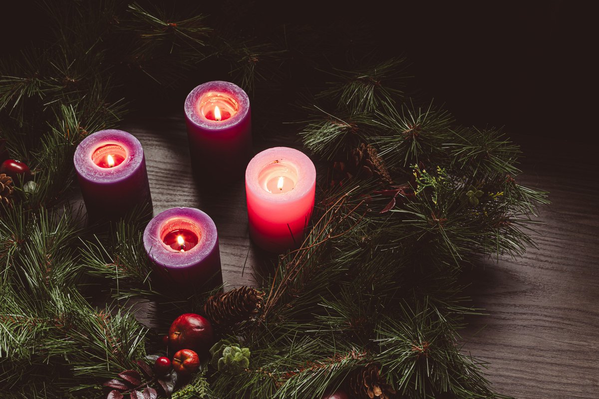 On the 4th Sunday of Advent, we light the “Angel’s Candle”.  Love is the theme of week 4 - Jesus said:

“I give you a new commandment: love one another.  As I have loved you, so you also should love one another.  John 13:34