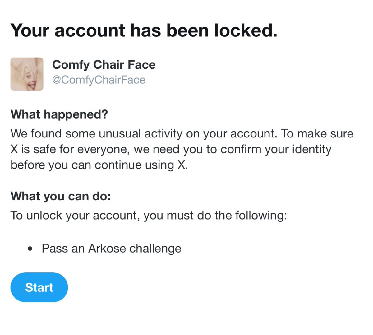 ComfyChairFace's tweet photo. Not sure what this bullshit is all about, but I can’t imagine what activity is unusual.
I’m scrolling with one hand &amp; playing with my cock in the other. https://t.co/7biOwFjRIn
