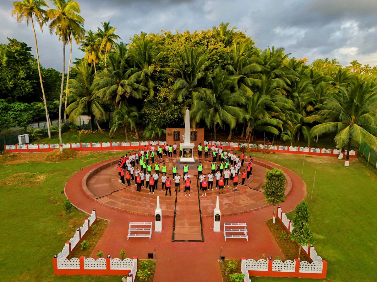 AN_Command's tweet photo. United in resilience &amp; remembrance. 20th anniversary of #Tsunami2004 at #AFSCarnic united Air Warriors, families, local administration &amp; #CarNicobar residents in a #Walkathon. A tribute to survivors &amp; their memory with pride &amp; respect. #TsunamiRemembrance #AirForceComponent #ANC https://t.co/EkSgBDDN3m