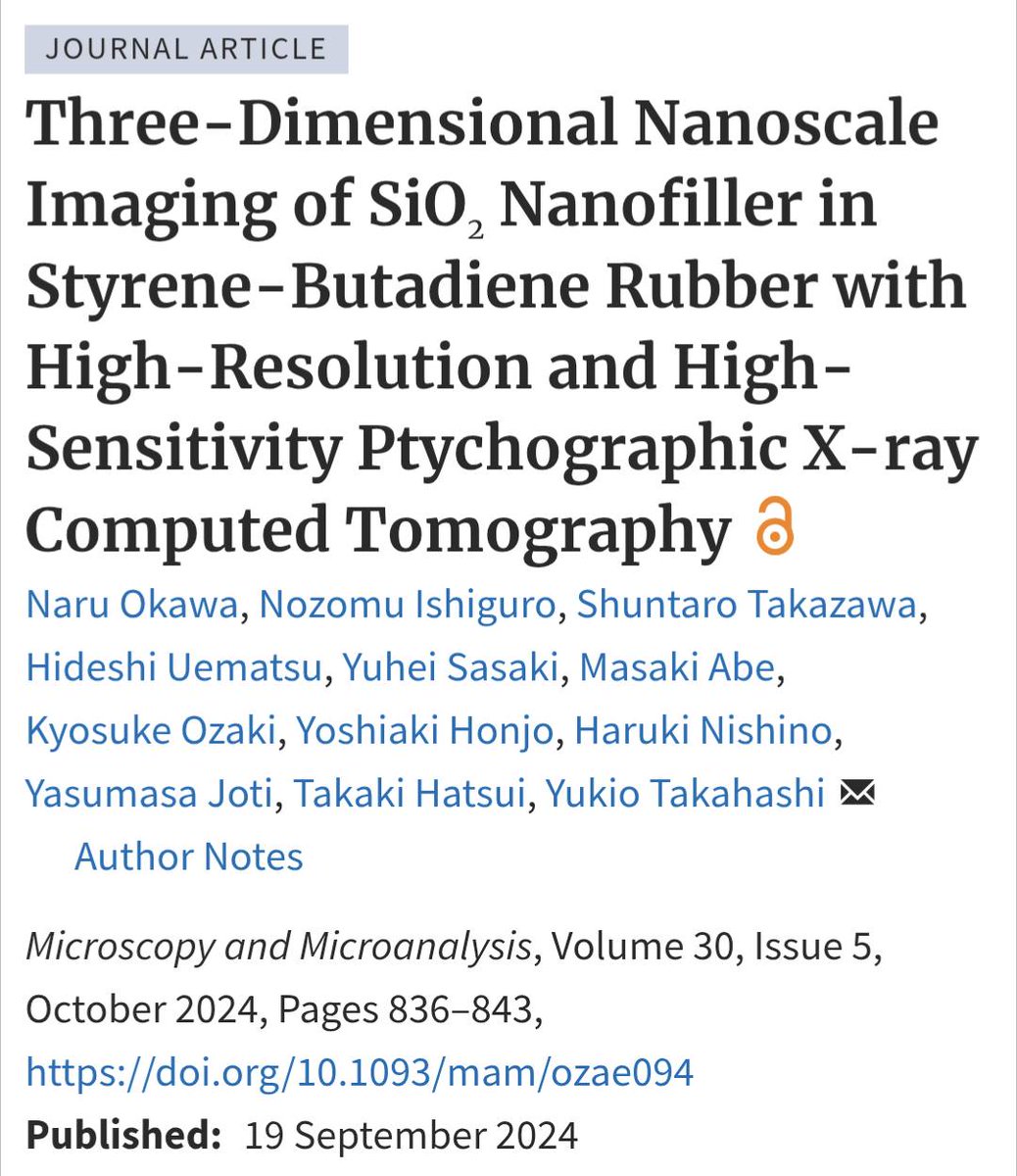 Exciting research using ptychographic X-ray computed tomography reveals silica aggregates in styrene-butadiene rubber at an impressive 76 nm resolution! This application showcases the capabilities of PXCT.

ow.ly/19hn50UvFg4