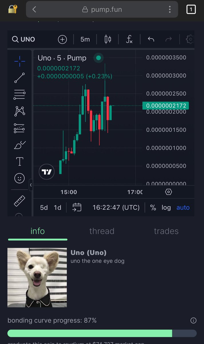 Gambled here one eye puppy $uno deserves 1m at least 

GcGGhvkwBVNkoLWDXfySczHPzzCdAL1cBe4QtSn4pump