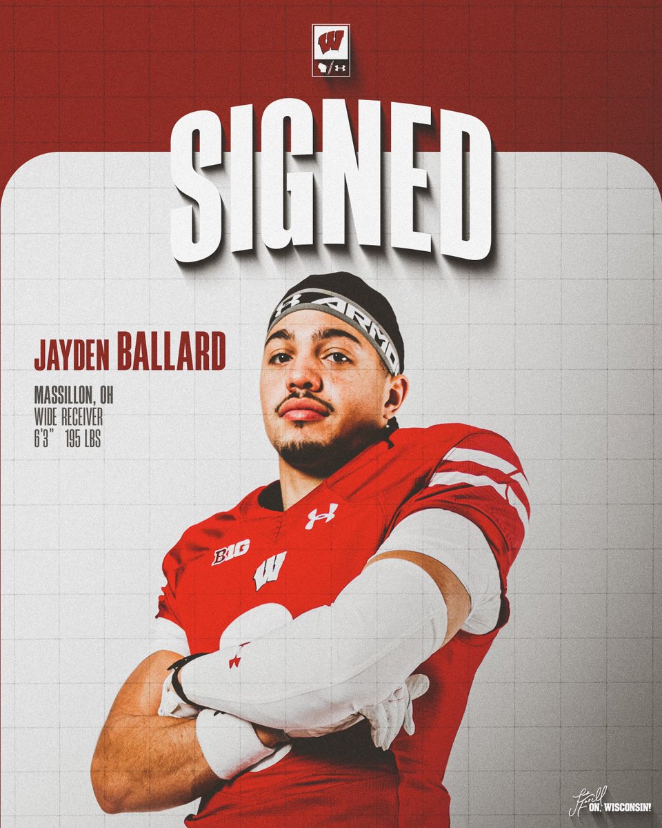 signed ✍️

Welcome to the Badger Family, <a href="/J_Ball21/">Jayden Ballard</a>!

#OnWisconsin