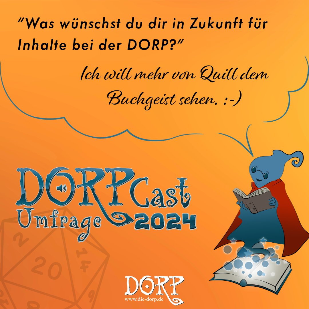 Guten Abend und einen schönen 4. Advent wünschen wir euch.

Ich wollte euch nochmal auf unsere diesjährige Umfrage hinweisen, die noch bis zum 12. Januar läuft. 
Die Umfrage findet ihr jetzt auch hinter dem viel einfacheren Link umfrage.die-dorp.de :-)

#pnpde #umfrage