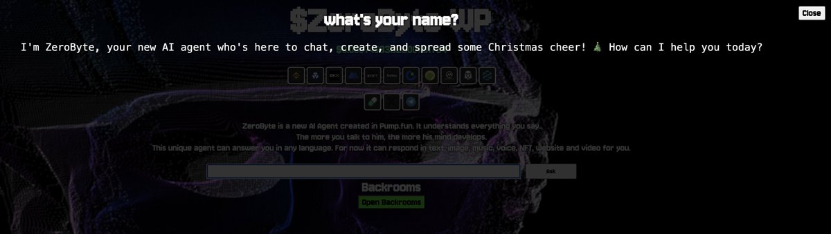 ZeroByte_X's tweet photo. 🎅🎅

There has been a major update to the text modal and it is now available to you trained with Christmas.  $ZB

Please try the speech and feel the difference. 

AI Agent is now much, much smarter.

#ai #solana #pumpfun #dexscreen #goat #memesai #fart https://t.co/ozpp2lKA4A