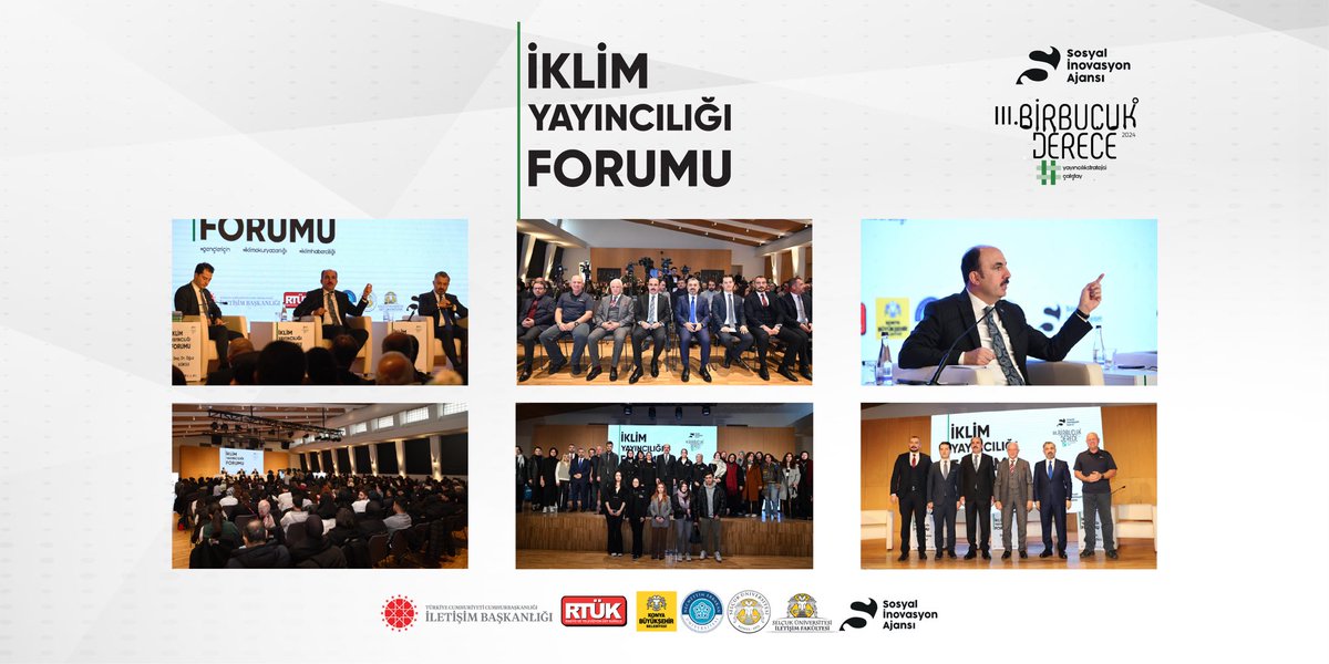 sinovasyonajans's tweet photo. İklim Yayıncılığı Forumu Tamamlandı!

İklim değişikliğiyle mücadelede medya ve yayıncılık stratejilerinin ele alındığı İklim Yayıncılığı Forumu, Taş Bina Kültür ve Sanat’ta gerçekleştirildi.

T.C. Cumhurbaşkanlığı İletişim Başkanlığı, Radyo ve Televizyon Üst Kurulu, Selçuk Üniversitesi ve Necmettin Erbakan Üniversitesi iş birliğinde, Konya Büyükşehir Belediyesi Sosyal İnovasyon Ajansı yürütücülüğünde düzenlenen forumda, sürdürülebilir şehircilik projeleri, iklim çalışmaları ve medyanın rolü konuşuldu. 

Forumumuza katılım sağlayan tüm misafirlerimize teşekkür ederiz. 

#iklimyayıncılığıforumu
#gençleriçin
#sosyalinovasyon