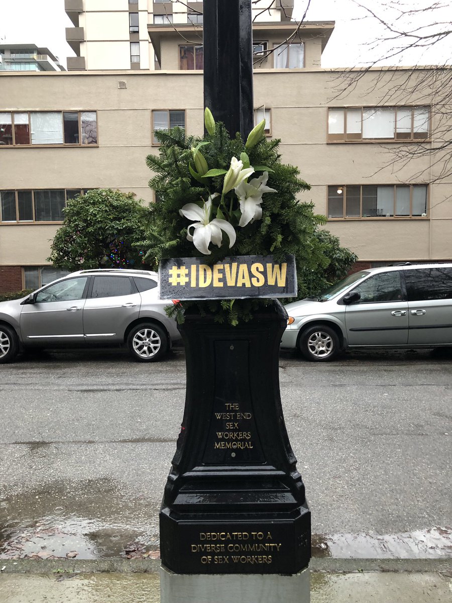 XXXWorkers's tweet photo. The lilies in our commemorative #IDEVASW wreath continue to open since #DEC17 Bless you #Vancouver #WinterSolstice https://t.co/kAwzMtbMz2