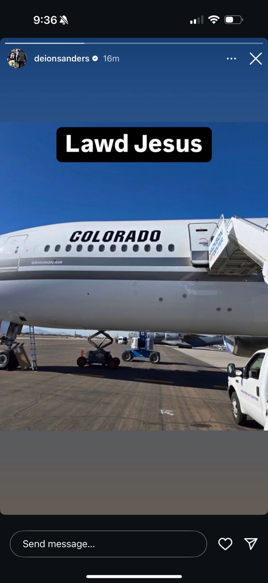 Colorado Players are taking a custom private luxury plane to San Antonio!!!!!  Coach Prime does it right for his players! #whowouldntwanttoplayforprime