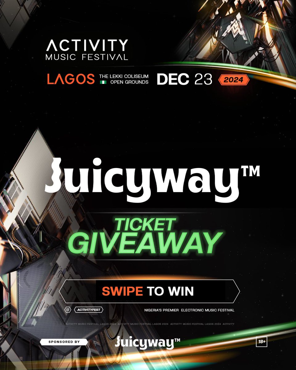 activitymf's tweet photo. Your bestie and you could be vibing at #ActivityFest FOR FREE, courtesy of @JuicyWayHQ!
▶️ How to win?
1️⃣ Follow @JuicyWayHQ
2️⃣ Tag that one friend you know will go wild at Activity Fest with you
3️⃣ Make sure they follow @JuicyWayHQ too! https://t.co/9mH0lfEZ11