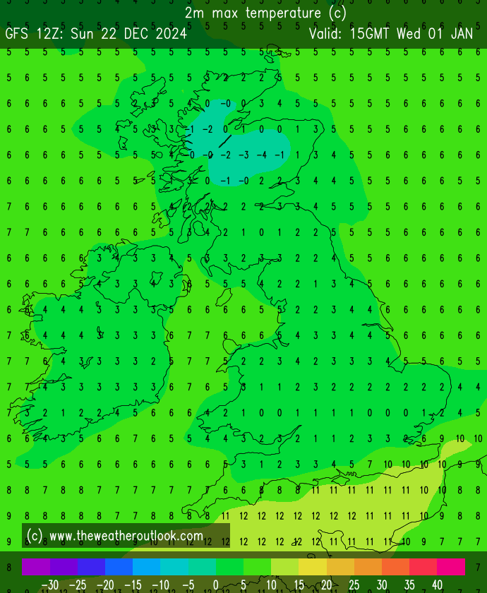 TWOweather's tweet image. #HappyNewYear from the GFS 12Z. Ski slopes in the Chilterns preparing to open. 😛theweatheroutlook.com/twodata/gfs.as…