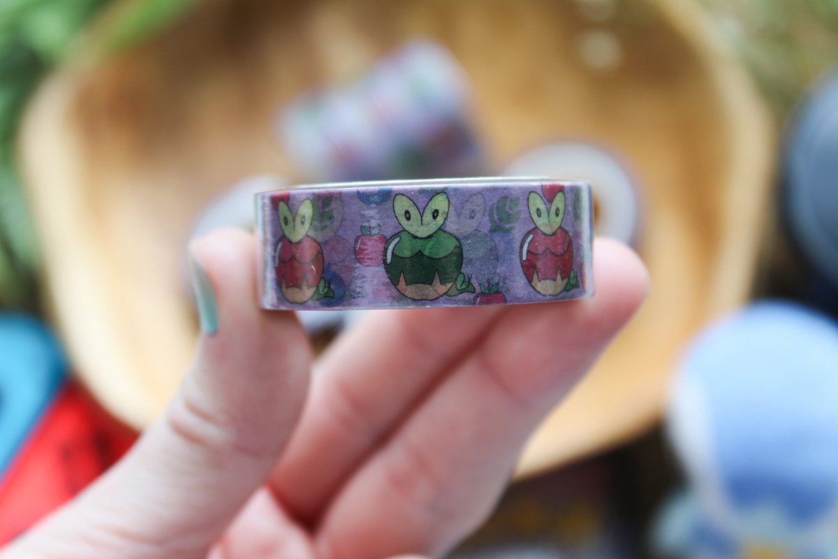 Looking for stationery to prep for your 2025 planner? Check out these adorable Applin washi tapes! Maybe I'll do some stuff with the whole Applin line too? 🤔

#Pokemon #Applin #stationery #planner2025