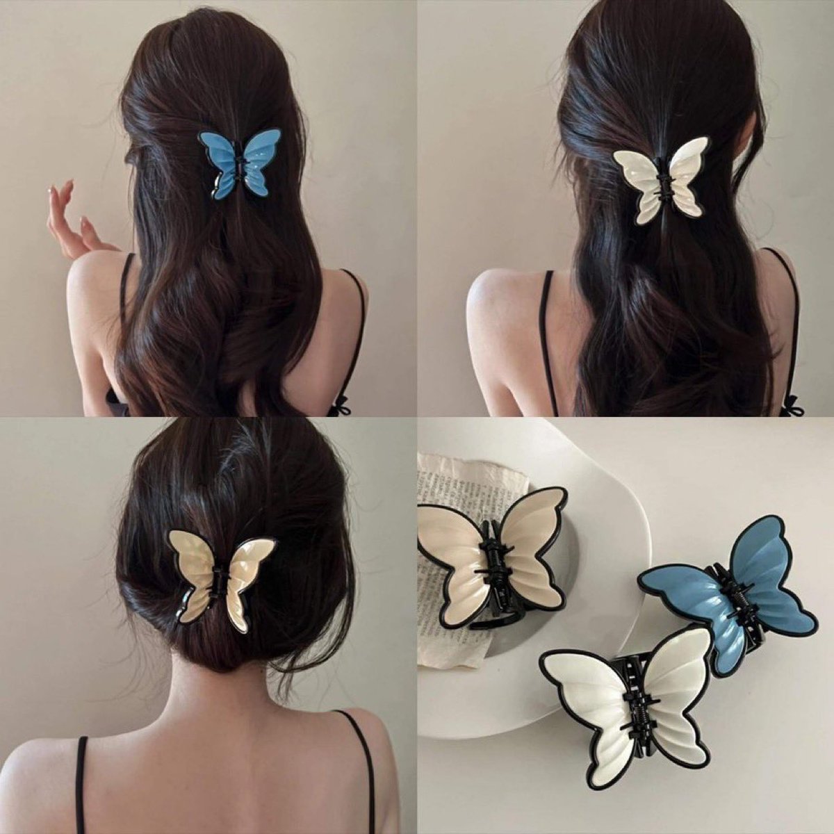 psmark1821's tweet photo. กิ๊บติดผมอะคริลิค รูปผีเสื้อหลากสี🦋🌈🤍 https://t.co/3SJ7gMWy7c