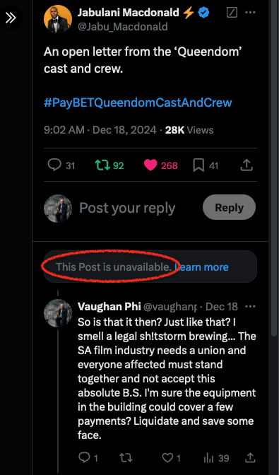 vaughanphillips's tweet photo. @Jabu_Macdonald Mysterious disappearing comments. https://t.co/FXiXkjgwE4