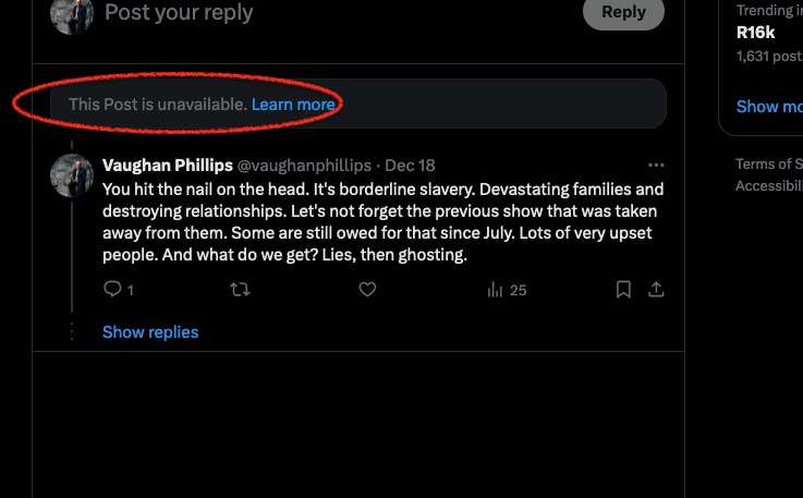 vaughanphillips's tweet photo. @Jabu_Macdonald Mysterious disappearing comments. https://t.co/FXiXkjgwE4