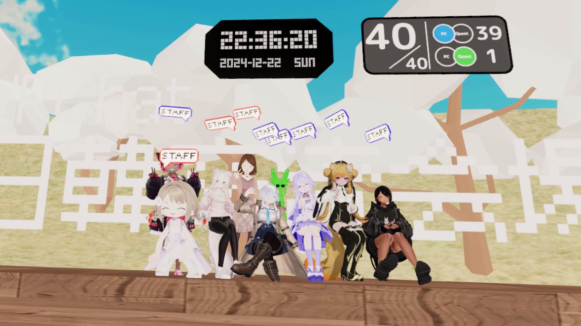 今回初めてスタッフとして参加しました🔥
次は来年！これから頑張るぞ〜！

#VRC日韓交流会 #VRC한일교류회