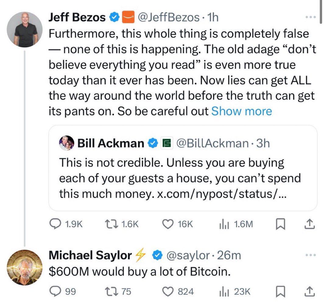 A few weeks ago, Michael Saylor tried convincing Microsoft shareholders to  buy Bitcoin—over 99% rejected it. Then he floated false rumors about a US  “Bitcoin strategic reserve,” which were quickly dismissed. Now,