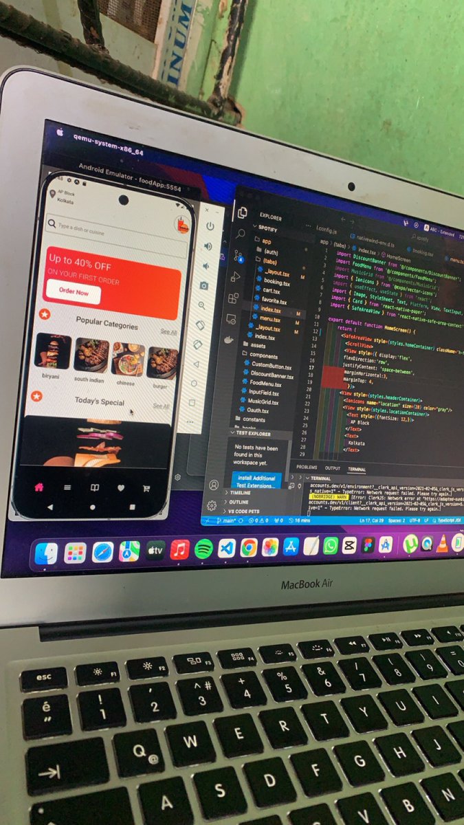 UdehNative's tweet photo. Turning code into cravings! 🚀📱 Building a food app from scratch—debugging, designing, and dreaming big. 🍔💻
#DevLife #ReactNative #FoodieTech https://t.co/njC6m5wRF4