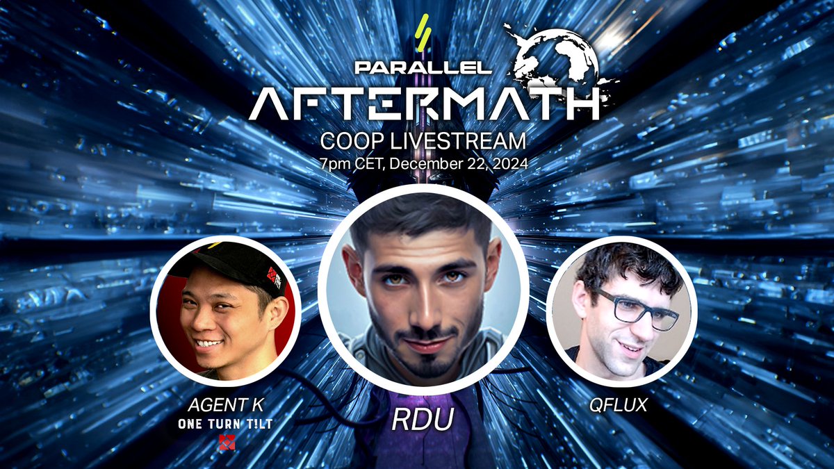 RduStreaming's tweet photo. In about 1hr I'm doing another @ParallelTCG co-op stream with 2 seasoned veterans, @quixoticflux888 and @OneTurnTILT !
Join us while we explore Aftermath, the latest card set released //
#ParallelAmbassador https://t.co/SyKsHKohQY